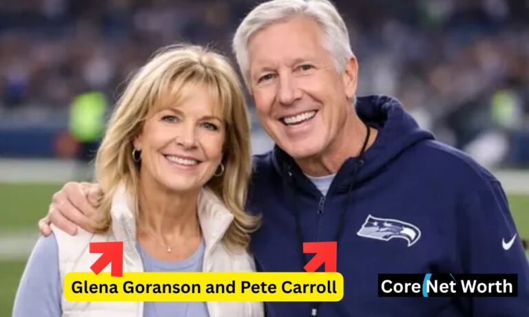 Glena Goranson Net Worth. Glena Goranson and Pete Carroll standing together